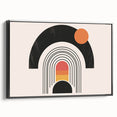 Boho Wall Art | Eclectic Bohemian Decor | Colorful Arch and Circle Design