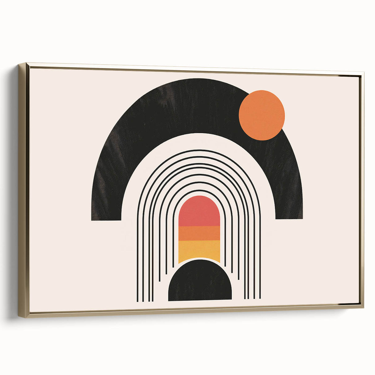 Boho Wall Art | Eclectic Bohemian Decor | Colorful Arch and Circle Design