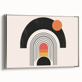 Boho Wall Art | Eclectic Bohemian Decor | Colorful Arch and Circle Design