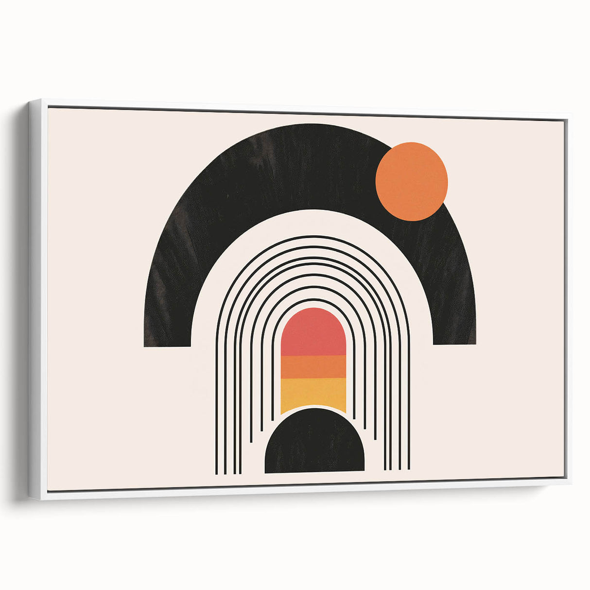 Boho Wall Art | Eclectic Bohemian Decor | Colorful Arch and Circle Design