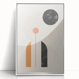 Bohemian Wall Art | Minimalist Boho Decor Canvas | Eclectic Artistic Print