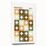 Bohemian Wall Art | Bauhaus Geometric Boho Decor Canvas | Eclectic Print