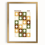 Bohemian Wall Art | Bauhaus Geometric Boho Decor Canvas | Eclectic Print