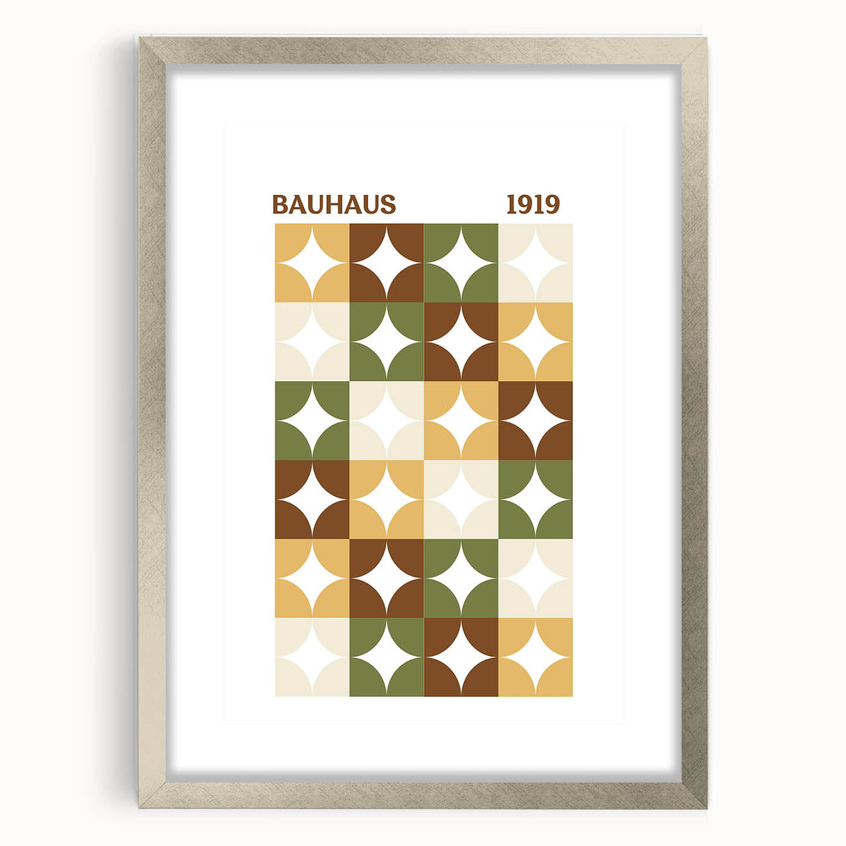 Bohemian Wall Art | Bauhaus Geometric Boho Decor Canvas | Eclectic Print