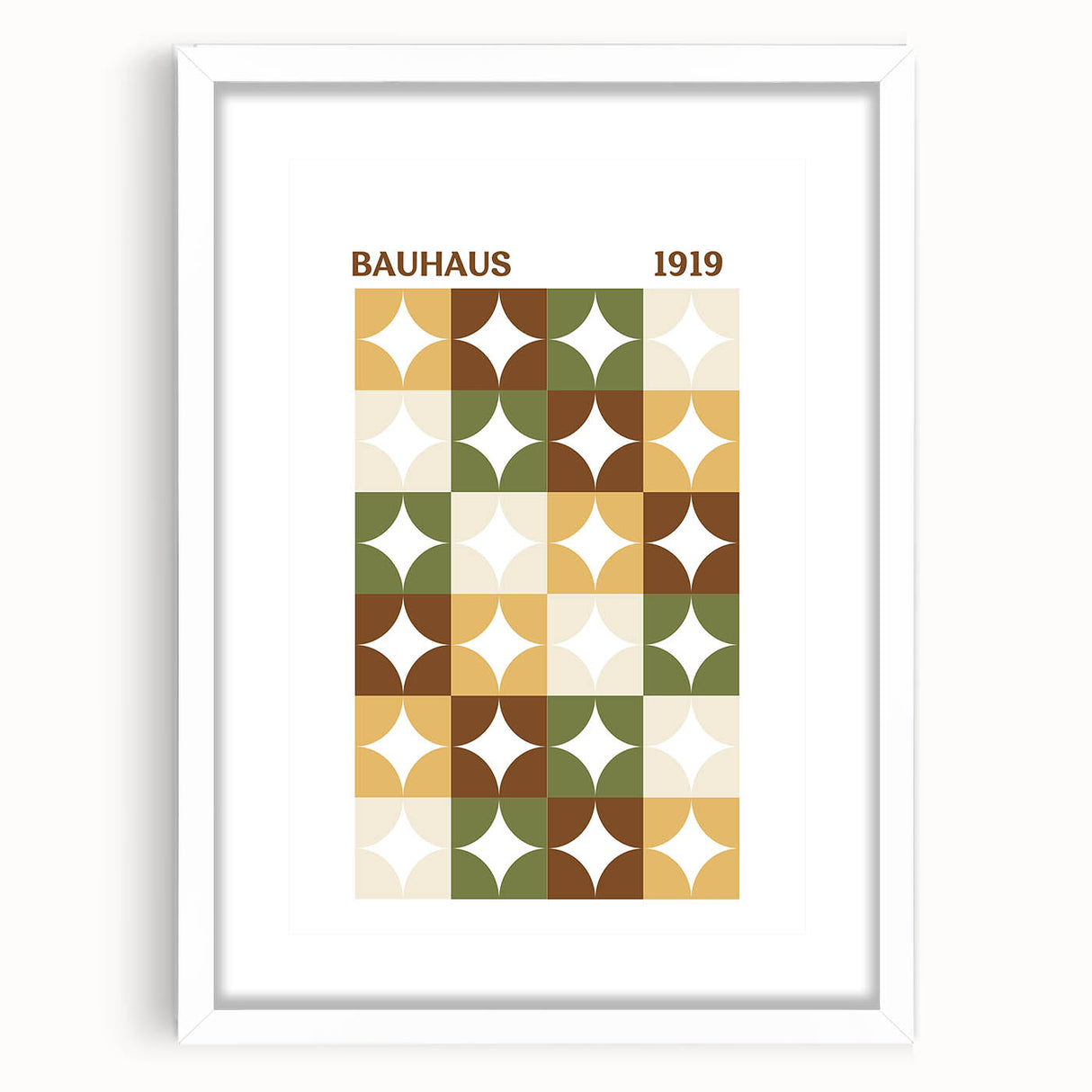 Bohemian Wall Art | Bauhaus Geometric Boho Decor Canvas | Eclectic Print