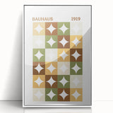 Bohemian Wall Art | Bauhaus Geometric Boho Decor Canvas | Eclectic Print