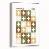 Bohemian Wall Art | Bauhaus Geometric Boho Decor Canvas | Eclectic Print