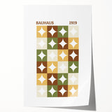 Bohemian Wall Art | Bauhaus Geometric Boho Decor Canvas | Eclectic Print