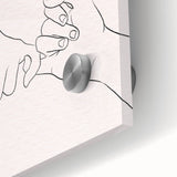 Bohemian Wall Art | Romantic Boho Hand Sketch Decor Canvas | Eclectic Art Print