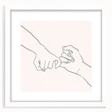 Bohemian Wall Art | Romantic Boho Hand Sketch Decor Canvas | Eclectic Art Print