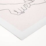 Bohemian Wall Art | Romantic Boho Hand Sketch Decor Canvas | Eclectic Art Print