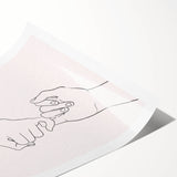 Bohemian Wall Art | Romantic Boho Hand Sketch Decor Canvas | Eclectic Art Print