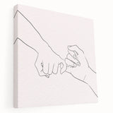 Bohemian Wall Art | Romantic Boho Hand Sketch Decor Canvas | Eclectic Art Print