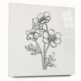 Bohemian Wall Art | Elegant Floral Boho Decor Canvas | Eclectic Art Print