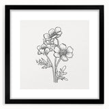 Bohemian Wall Art | Elegant Floral Boho Decor Canvas | Eclectic Art Print