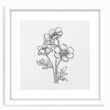 Bohemian Wall Art | Elegant Floral Boho Decor Canvas | Eclectic Art Print