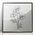Bohemian Wall Art | Elegant Floral Boho Decor Canvas | Eclectic Art Print