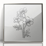 Bohemian Wall Art | Elegant Floral Boho Decor Canvas | Eclectic Art Print