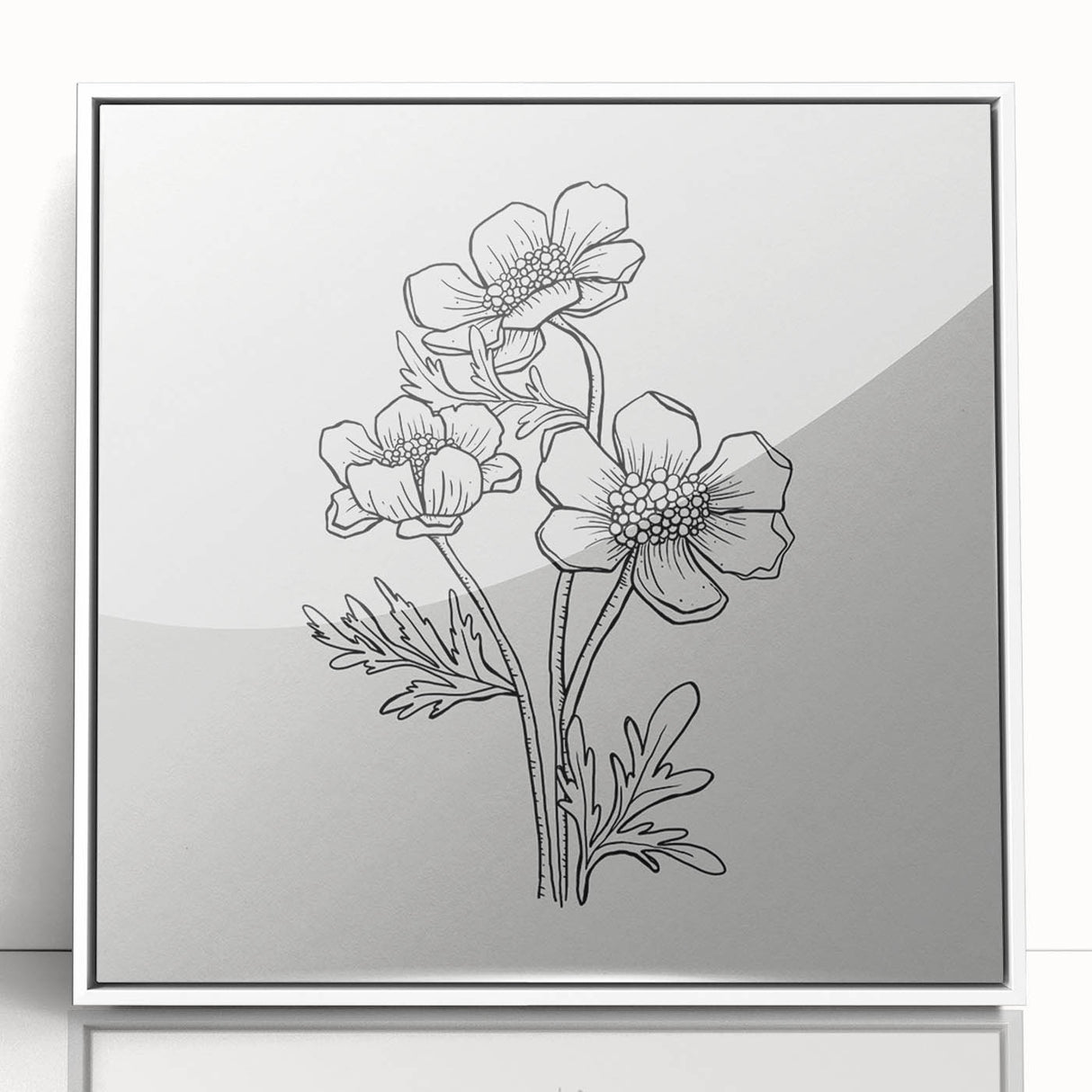 Bohemian Wall Art | Elegant Floral Boho Decor Canvas | Eclectic Art Print