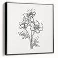 Bohemian Wall Art | Elegant Floral Boho Decor Canvas | Eclectic Art Print