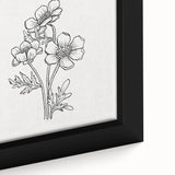 Bohemian Wall Art | Elegant Floral Boho Decor Canvas | Eclectic Art Print