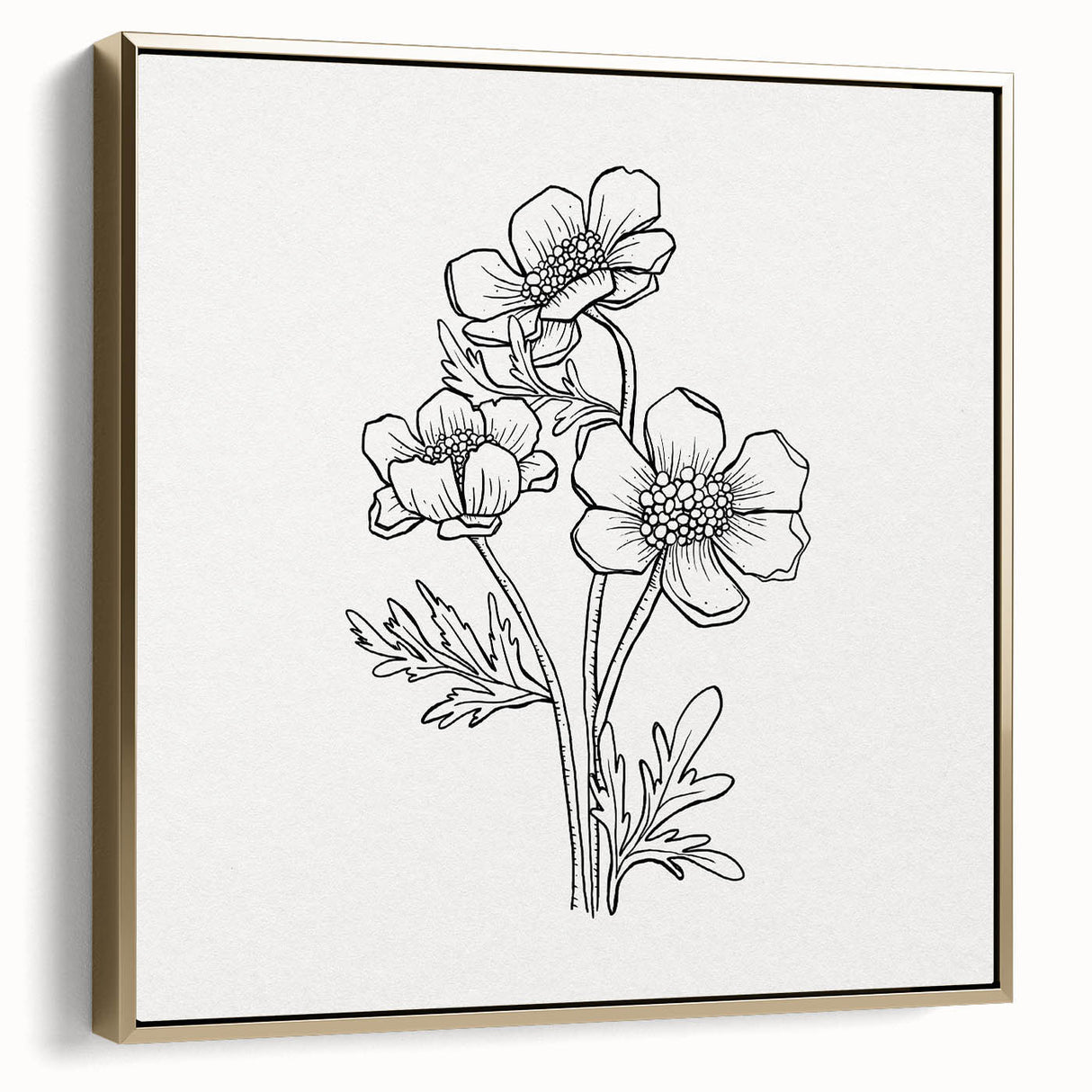 Bohemian Wall Art | Elegant Floral Boho Decor Canvas | Eclectic Art Print