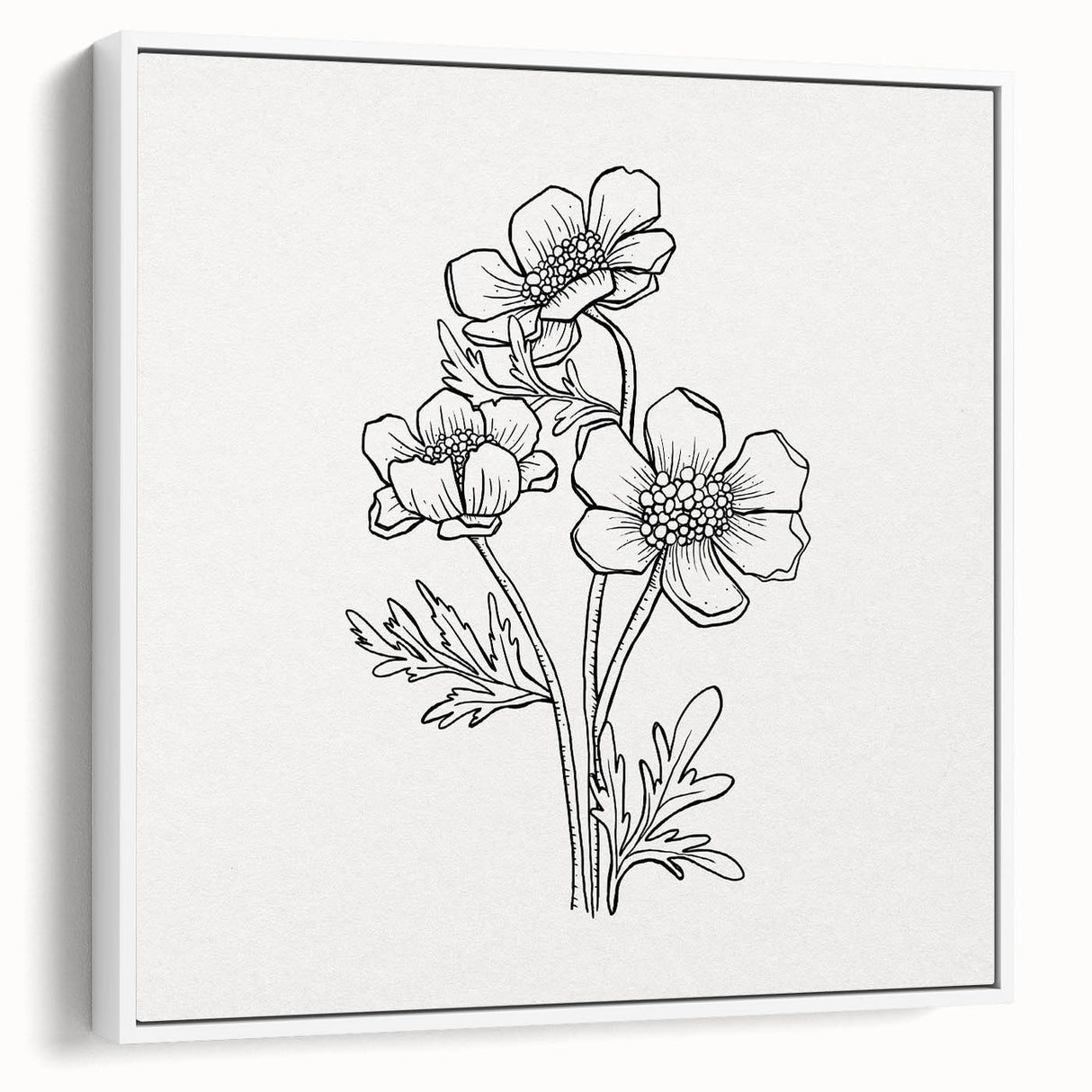 Bohemian Wall Art | Elegant Floral Boho Decor Canvas | Eclectic Art Print