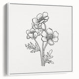 Bohemian Wall Art | Elegant Floral Boho Decor Canvas | Eclectic Art Print