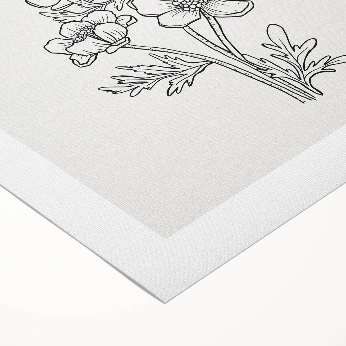 Bohemian Wall Art | Elegant Floral Boho Decor Canvas | Eclectic Art Print