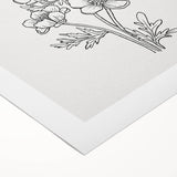 Bohemian Wall Art | Elegant Floral Boho Decor Canvas | Eclectic Art Print