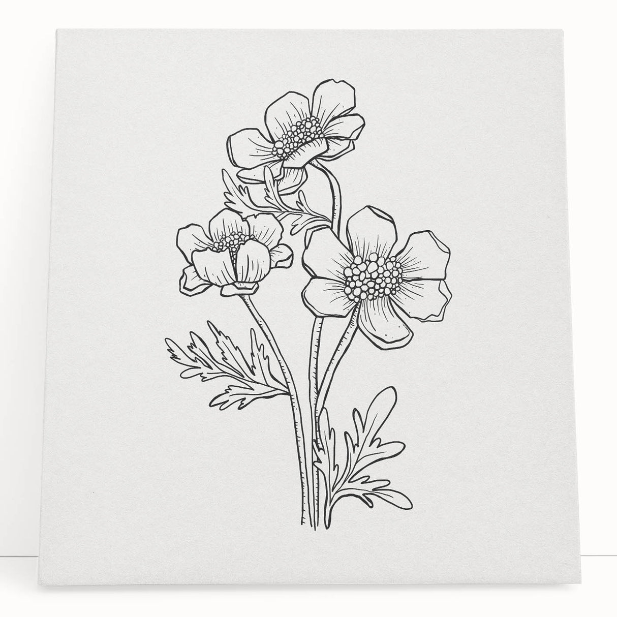 Bohemian Wall Art | Elegant Floral Boho Decor Canvas | Eclectic Art Print
