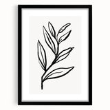Bohemian Wall Art | Bold Botanical Line Drawing | Minimalist Nature Decor
