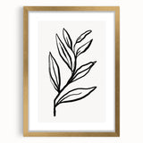 Bohemian Wall Art | Bold Botanical Line Drawing | Minimalist Nature Decor