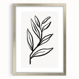 Bohemian Wall Art | Bold Botanical Line Drawing | Minimalist Nature Decor