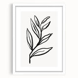 Bohemian Wall Art | Bold Botanical Line Drawing | Minimalist Nature Decor