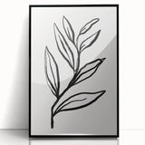 Bohemian Wall Art | Bold Botanical Line Drawing | Minimalist Nature Decor