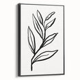 Bohemian Wall Art | Bold Botanical Line Drawing | Minimalist Nature Decor