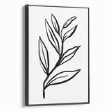 Bohemian Wall Art | Bold Botanical Line Drawing | Minimalist Nature Decor