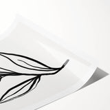 Bohemian Wall Art | Bold Botanical Line Drawing | Minimalist Nature Decor