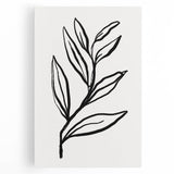 Bohemian Wall Art | Bold Botanical Line Drawing | Minimalist Nature Decor
