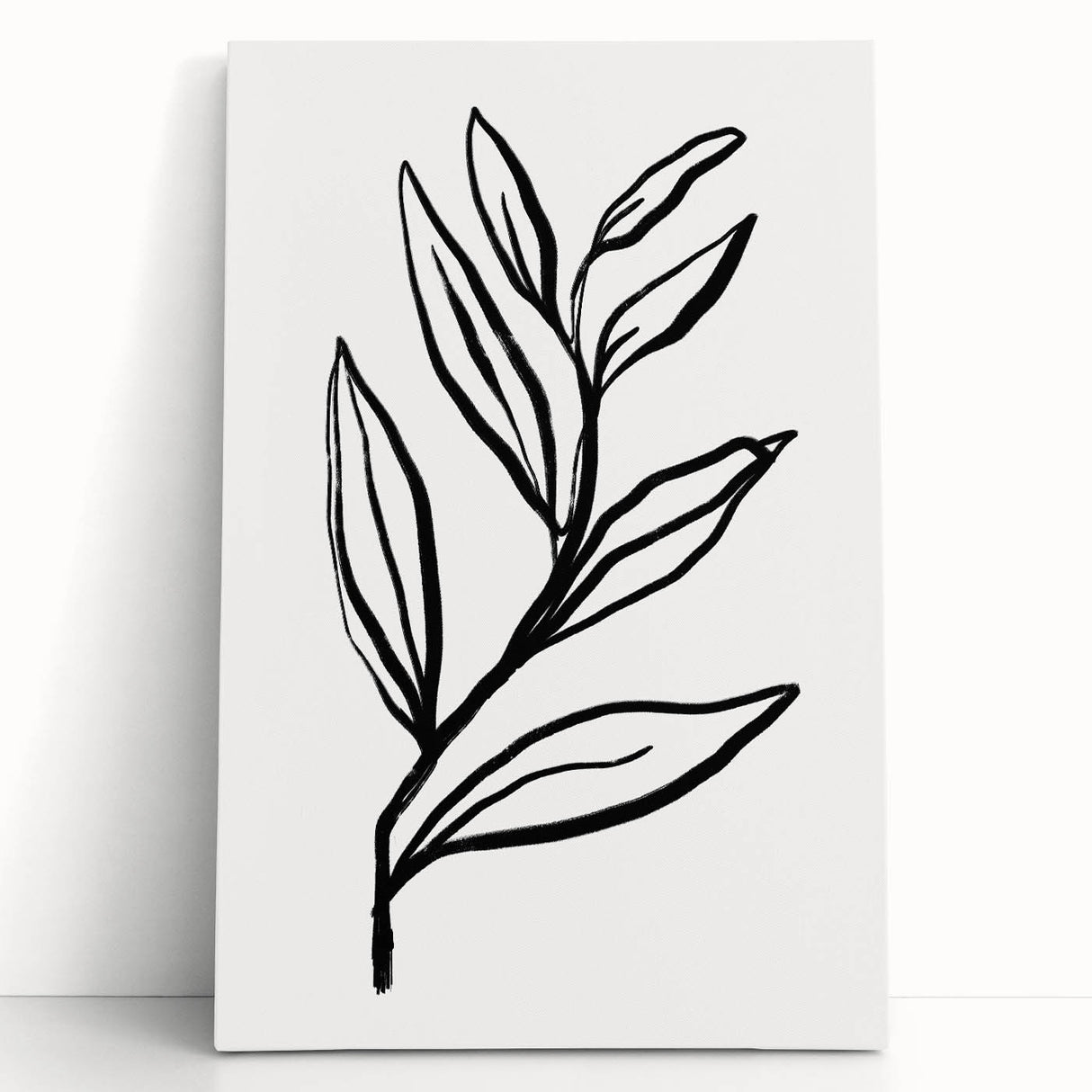 Bohemian Wall Art | Bold Botanical Line Drawing | Minimalist Nature Decor
