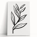 Bohemian Wall Art | Bold Botanical Line Drawing | Minimalist Nature Decor
