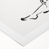 Boho Chic Wall Art - Minimalist Line Art Nude Figure Bohemian Canvas