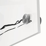 Bohemian Wall Art - Minimalist Line Art Nude in Relaxed Pose Canvas