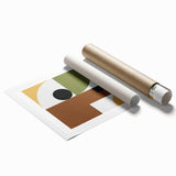 Bohemian Wall Art | Bauhaus Eclectic Boho Decor Canvas | Abstract Print