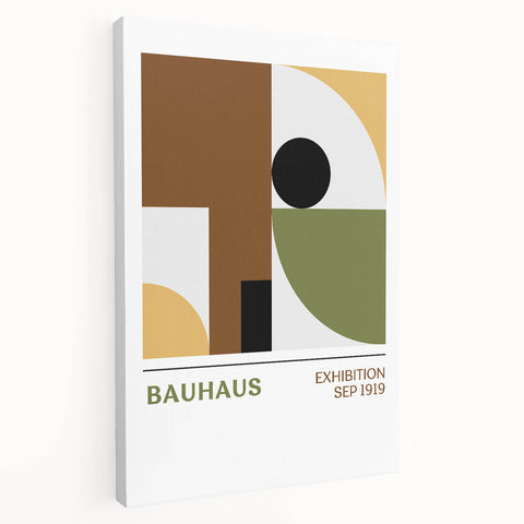 Bohemian Wall Art | Bauhaus Eclectic Boho Decor Canvas | Abstract Print