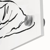 Boho Chic Wall Art - Minimalist Line Art Yoga Pose Bohemian Canvas