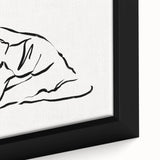 Boho Chic Wall Art - Minimalist Line Art Yoga Pose Bohemian Canvas