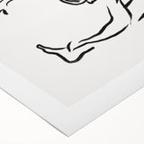 Boho Chic Wall Art - Minimalist Line Art Yoga Pose Bohemian Canvas