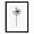 Bohemian Wall Art | Minimalist Floral Line Drawing | Nature-Inspired Art